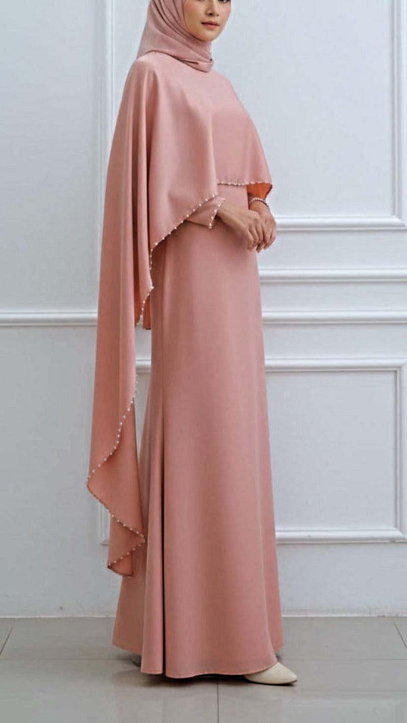 Pearl Lined Abaya Dress