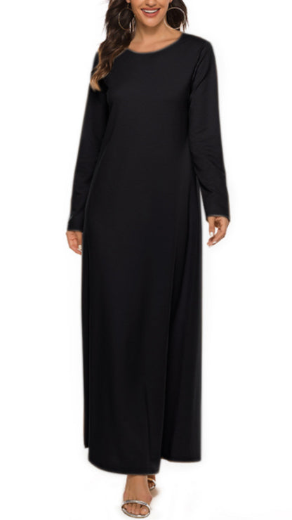 Basic Cotton Long Sleeve Dresses