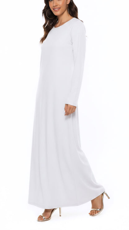 Basic Cotton Long Sleeve Dresses