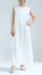 Basic White Sleeveless Satin Underdress