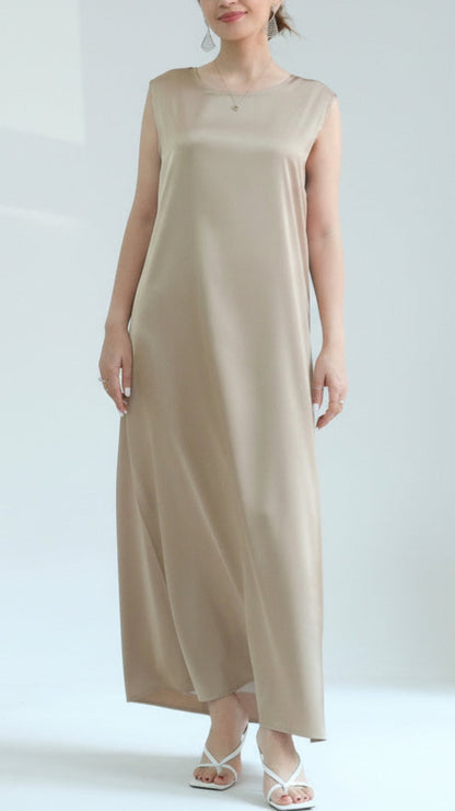 Basic Sleeveless Satin Underdress