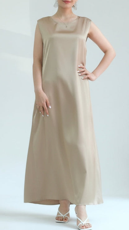 Basic Sleeveless Satin Underdress