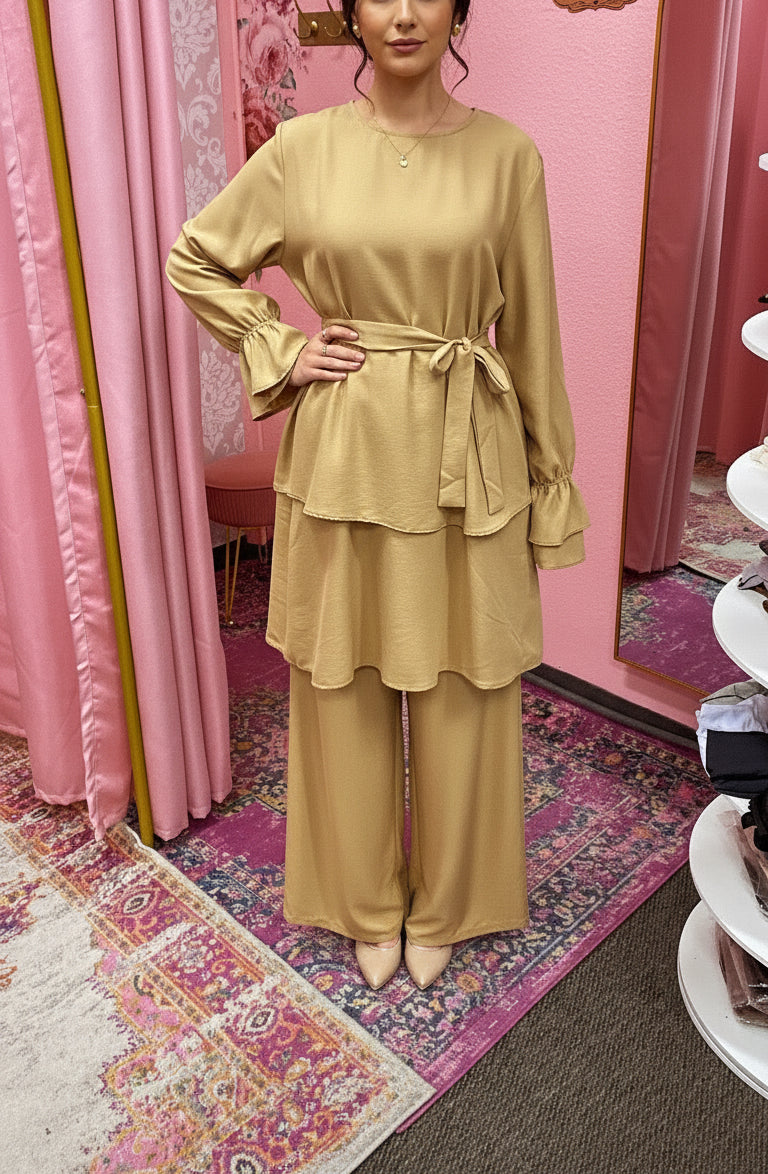 Turkish Style Cotton Layered Co-Ord Set