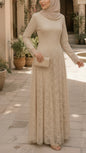 Turkish Lace Beige Dress