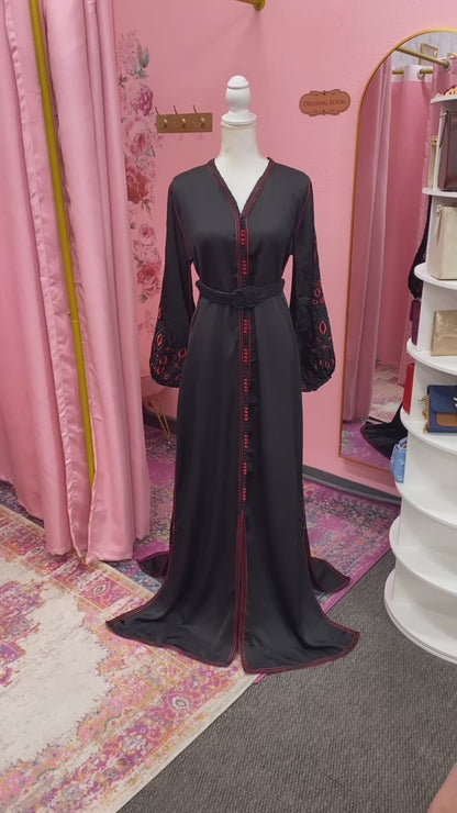 Moroccan Traditional Embroidered Caftan