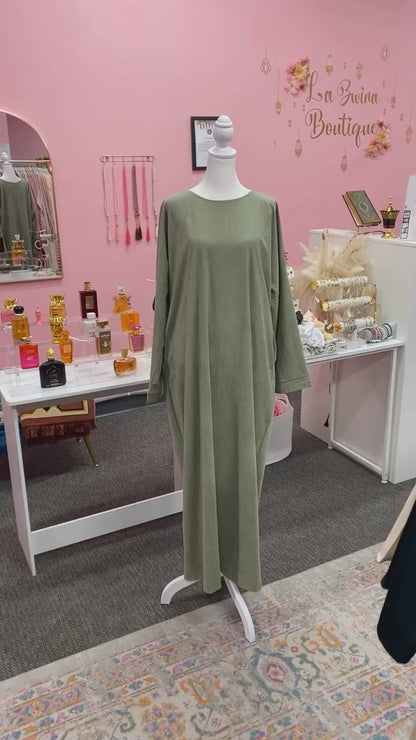 Turkish Style Corduroy Dress