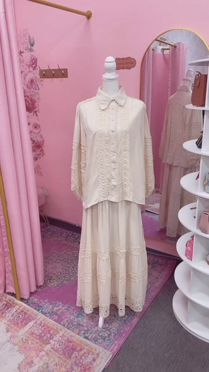 Beautiful Lace Skirt Set(Multi Color)