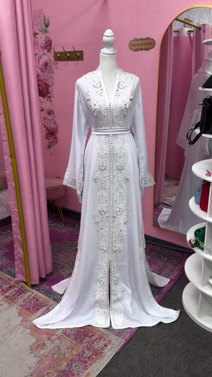 Moroccan Noor Royal Ivory Caftan