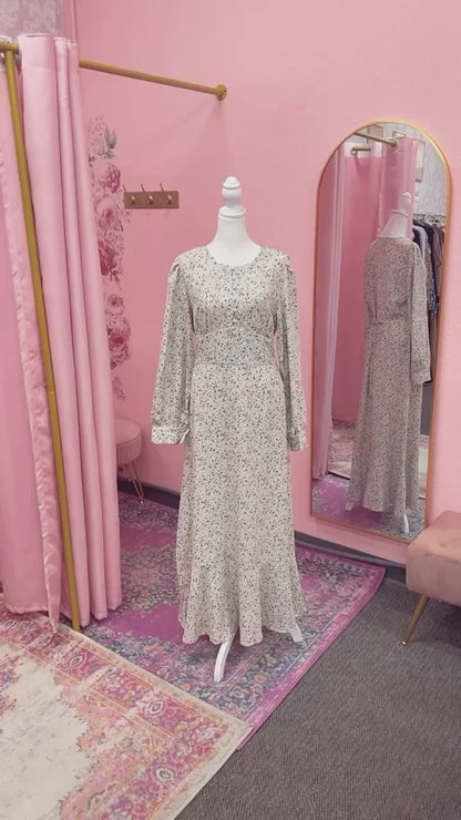 Floral Dress Abaya(Multi Colors)