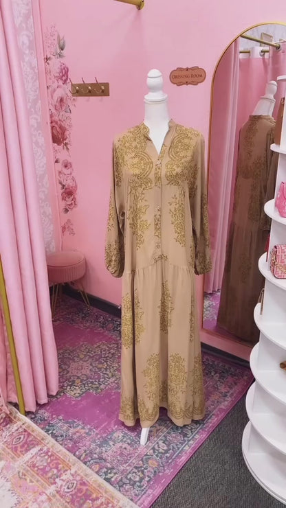 Turkish Damask Style Dress