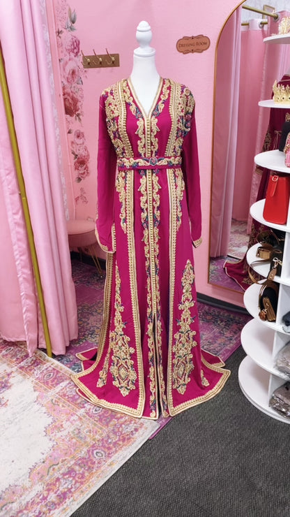 Moroccan Traditional Satin Lined Kimono Caftan