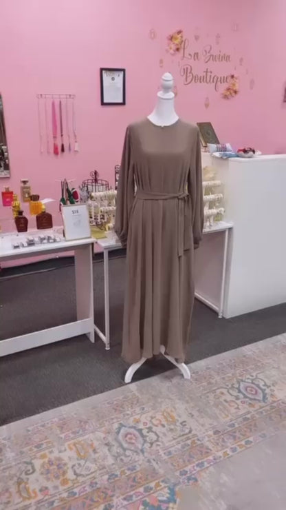 Beautiful Abaya Dress Chest Zipper (Multi Colors)