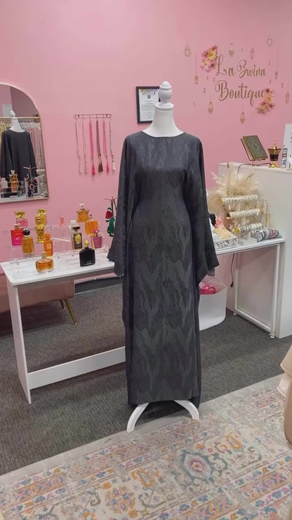 Luxe Embroidered Butterfly Abaya Dresses(Multi Colors)